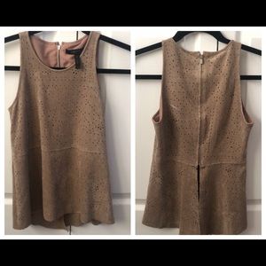 BCBG suede top